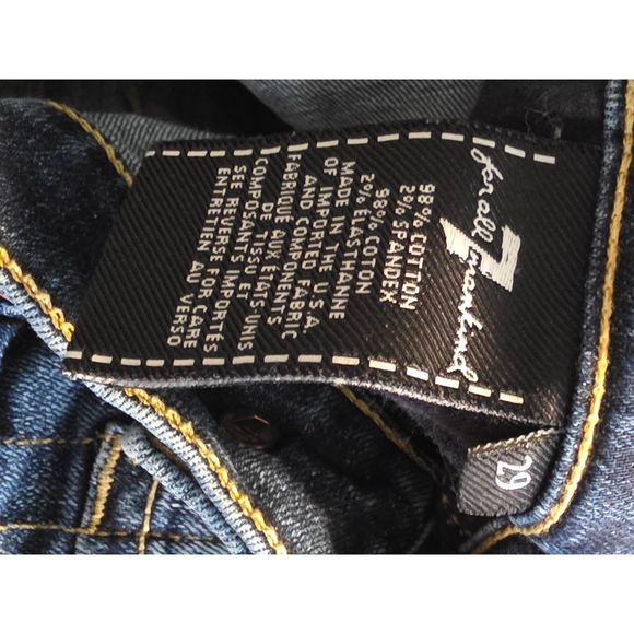 Women's 7 For All Mankind Jeans Size 29 Blue - Picture 15 of 15